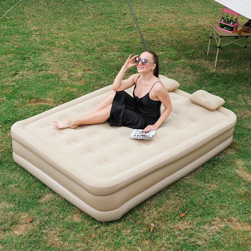 Matelas Gonflable Glamping Pompe Intégrée