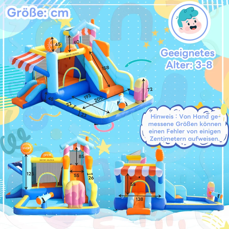 Aire de Jeux Gonflable Aquatique Toboggan