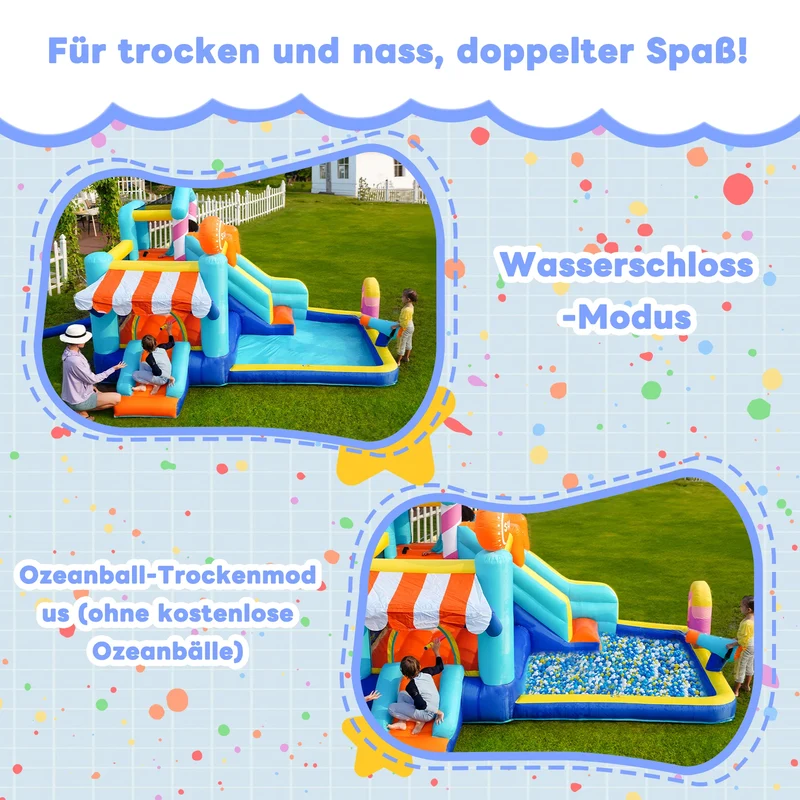 Aire de Jeux Gonflable Aquatique Toboggan