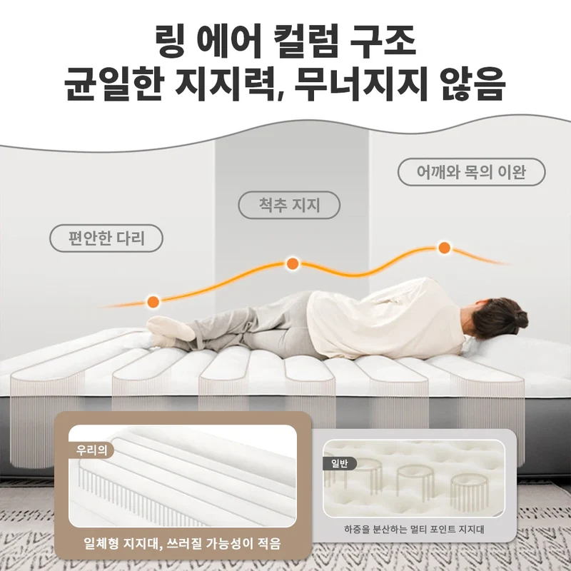 Matelas de Camping Gonflable Pompe Intégrée