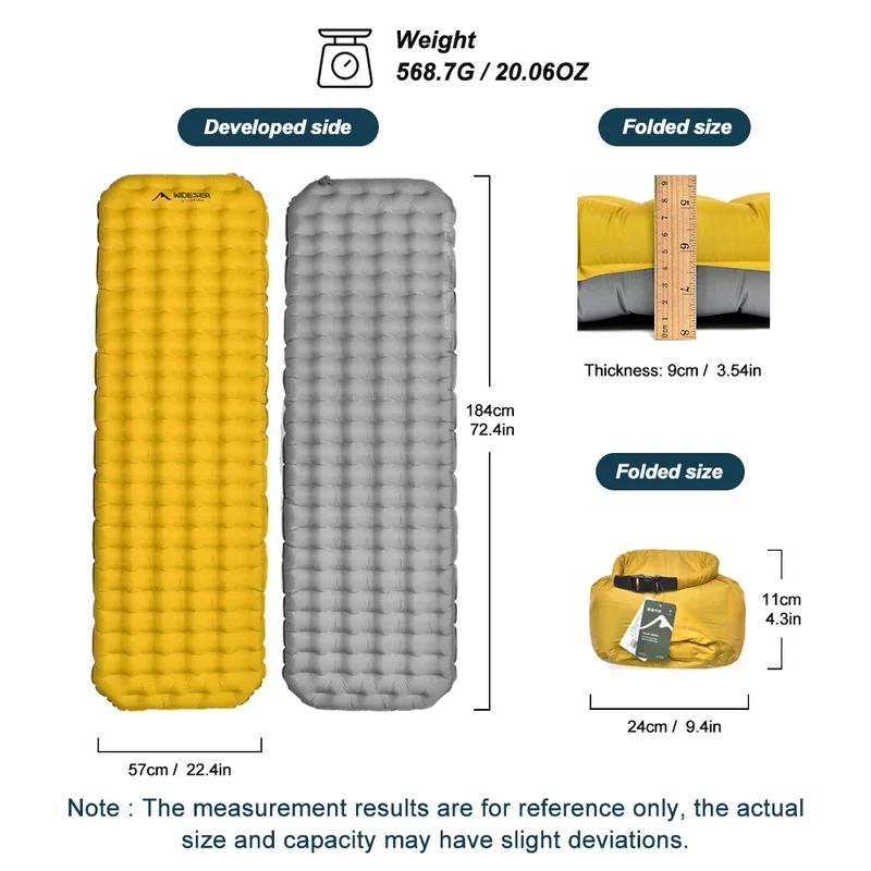 Matelas de Camping Gonflable Isolant R8