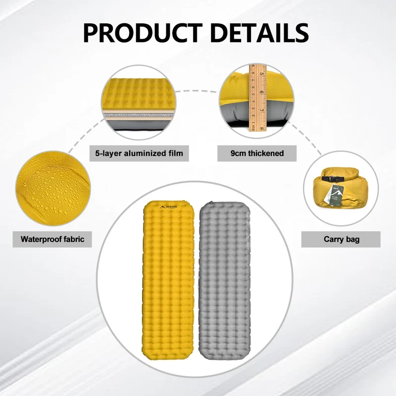 Matelas de Camping Gonflable Isolant R8