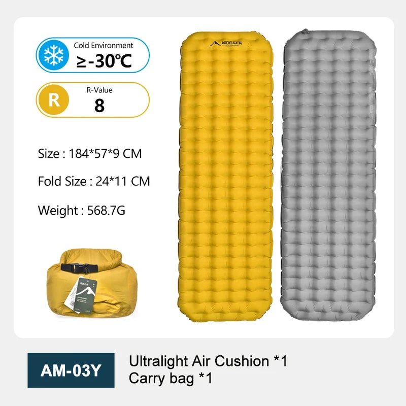 Matelas de Camping Gonflable Isolant R8