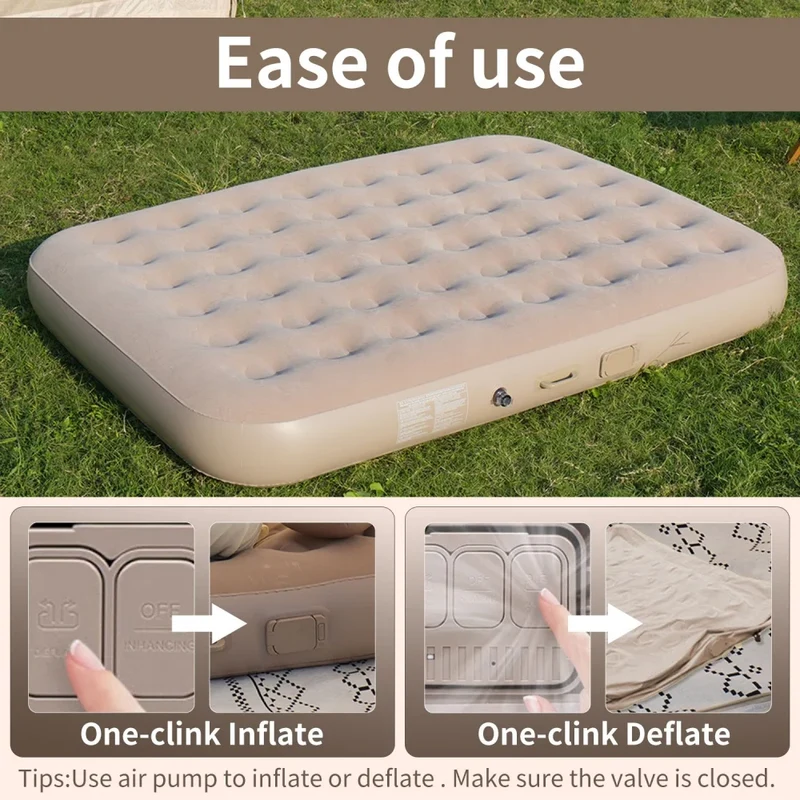 Matelas de Camping Gonflable Pompe LED