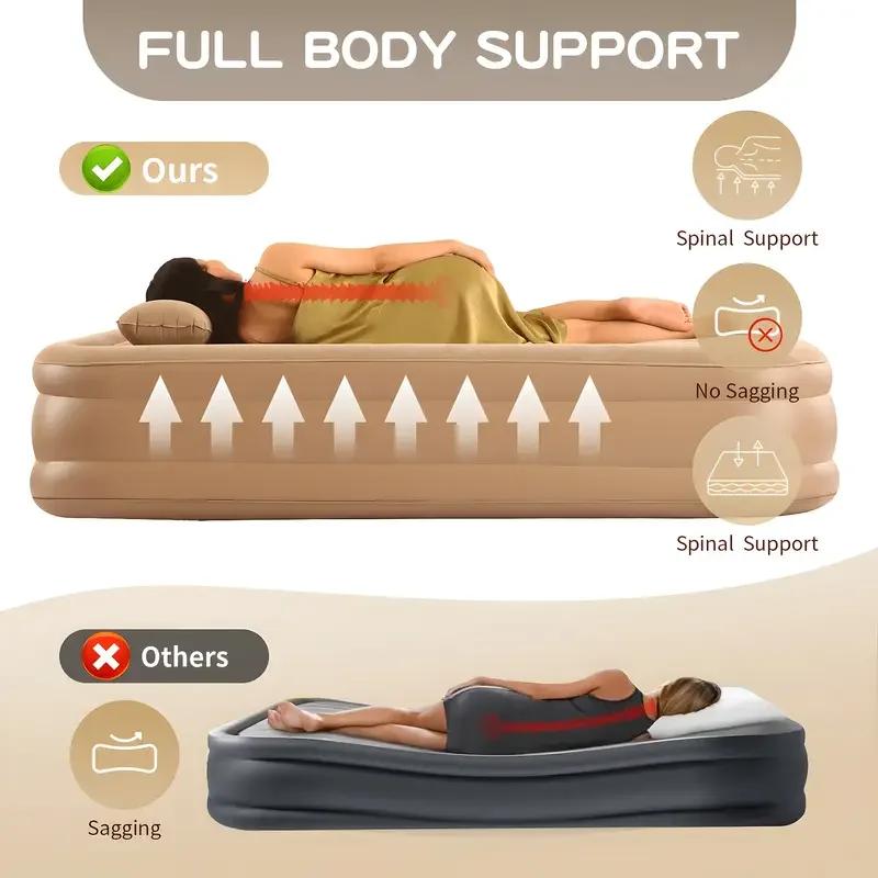 Matelas de Camping Gonflable Glamping Luxe