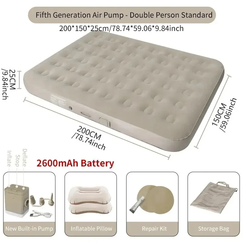 Matelas de Camping Gonflable Glamping Luxe