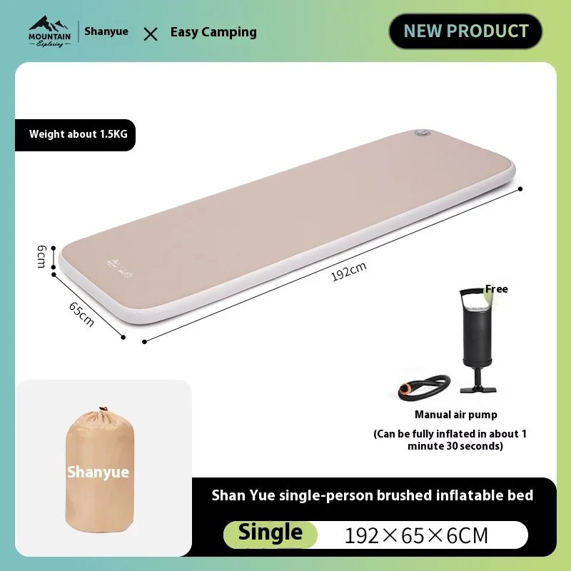 Matelas de Camping Gonflable Automatique Pliable