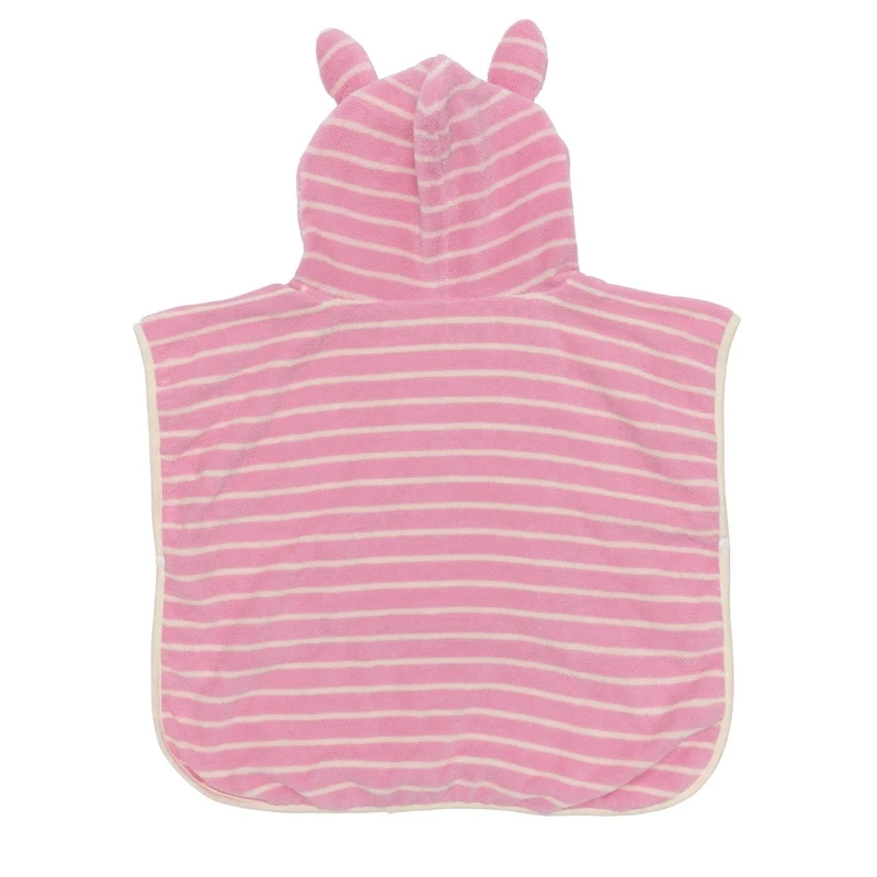 Kids Character Hooded Towel - Cotton Candy Pink Stripe