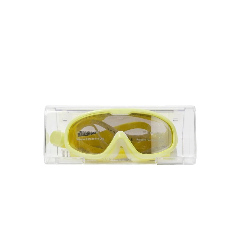 Kids Swim Mask - Salty the Shark Neon Yellow