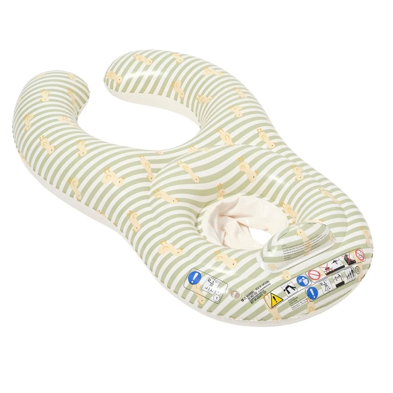 Float Together Baby Seat - Dex the Duck Green Stripe