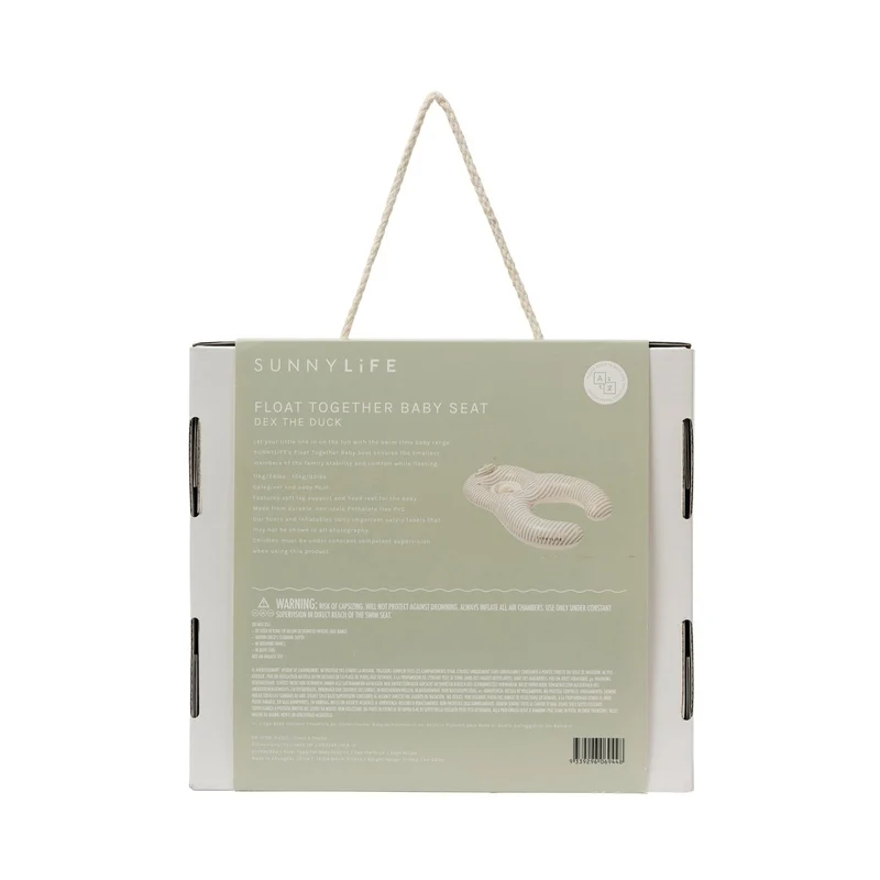 Float Together Baby Seat - Dex the Duck Green Stripe
