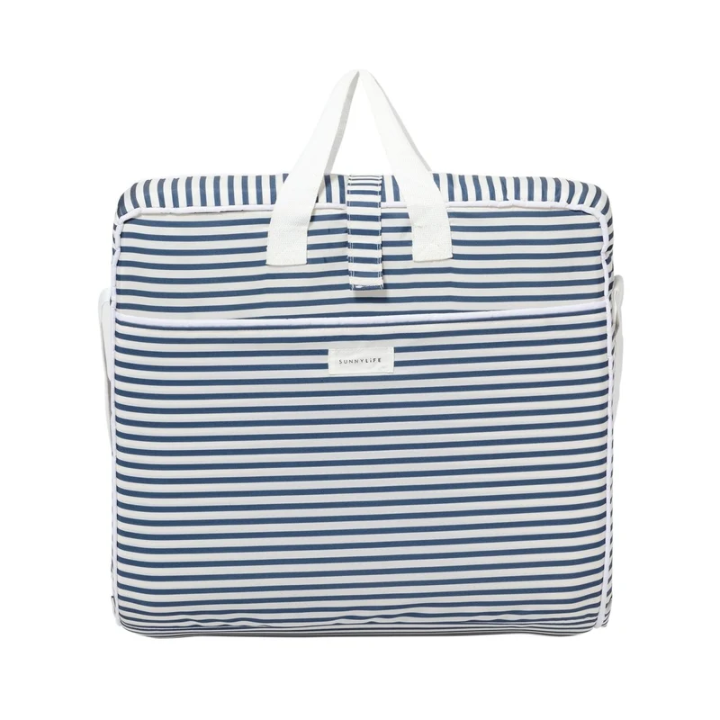 Take Anywhere Folding Chair - Resort Navy Stripe