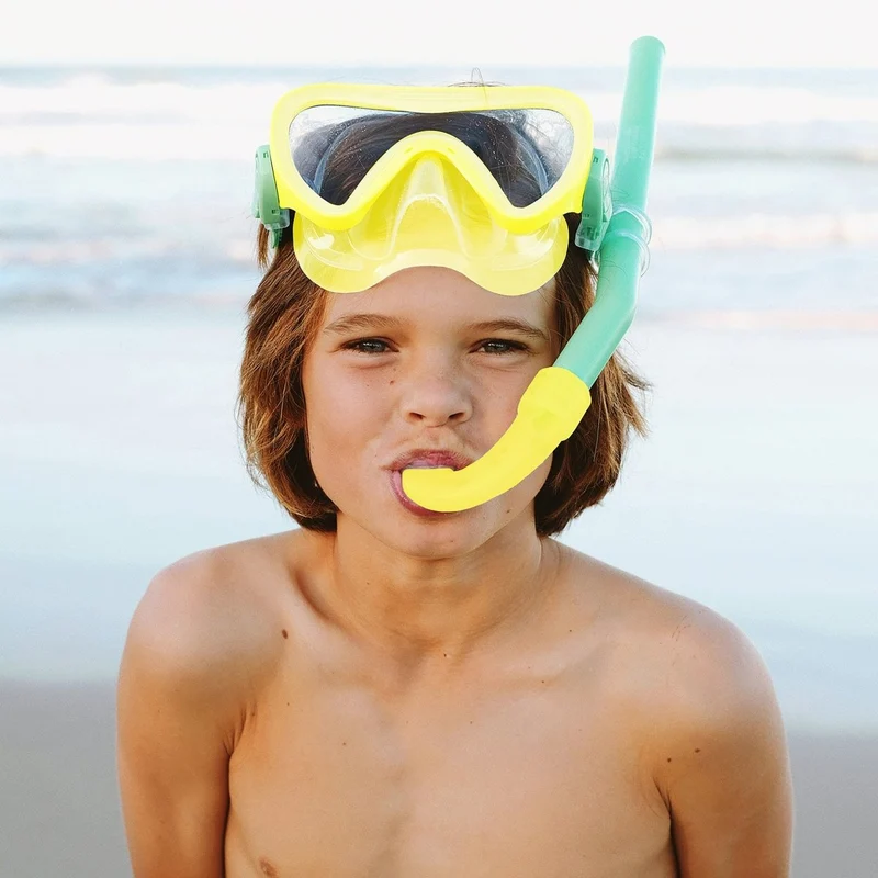 Kids Dive Set Medium - Sea Seeker Neon Yellow