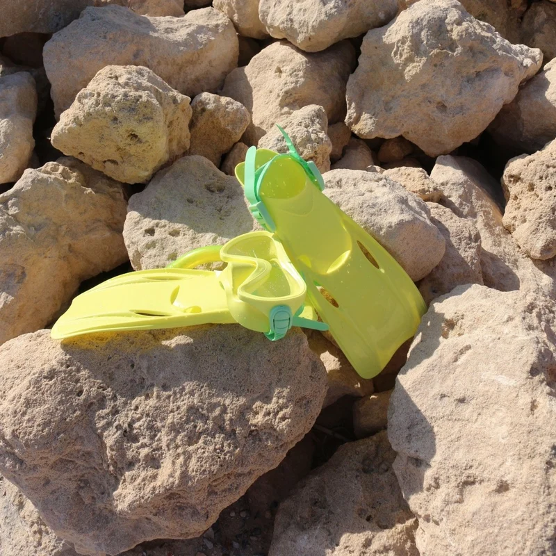Kids Dive Set Medium - Sea Seeker Neon Yellow