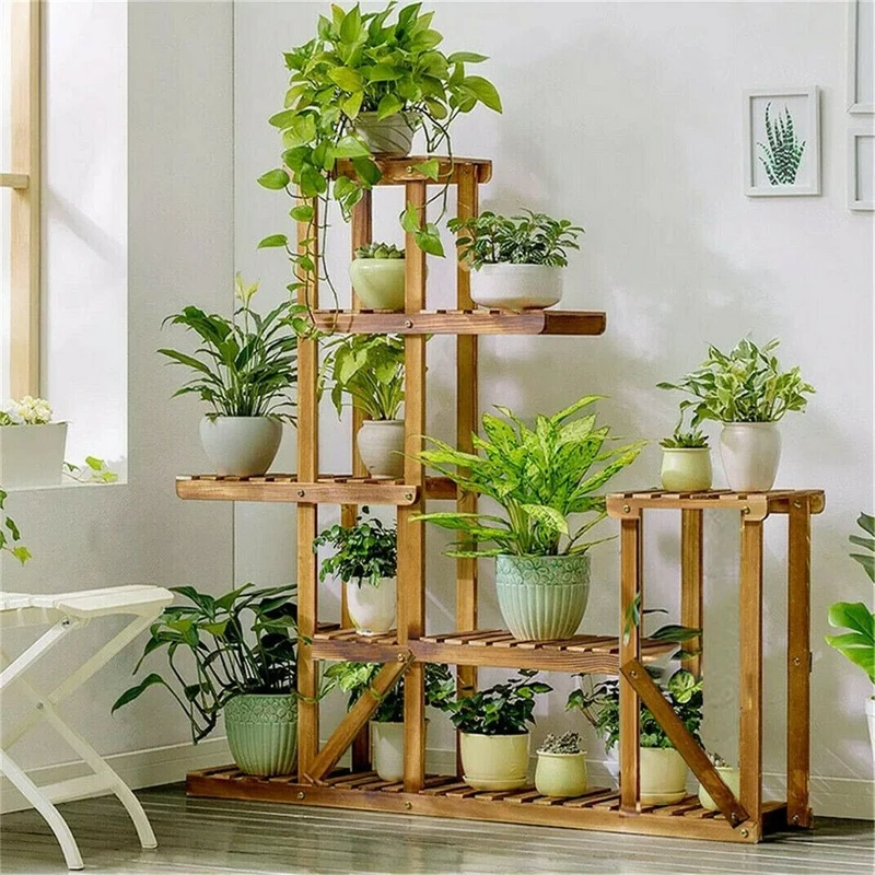 Support de Plantes en Bois