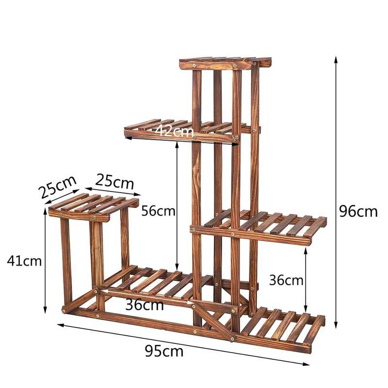 Support de Plantes en Bois
