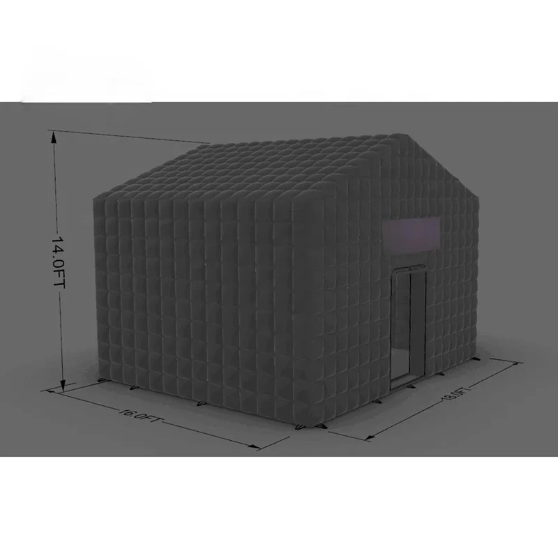 Discothèque Gonflable Cube Noir