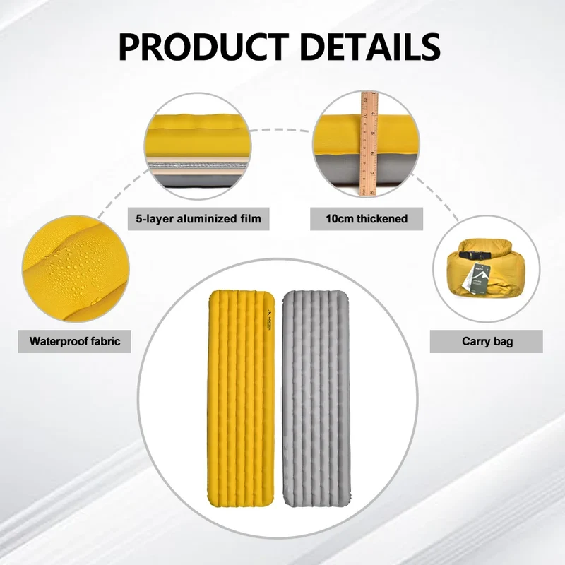 Matelas de Camping Gonflable Isolant Léger