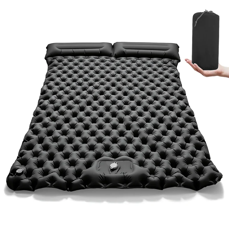 Matelas de Camping Gonflable Double Oreiller