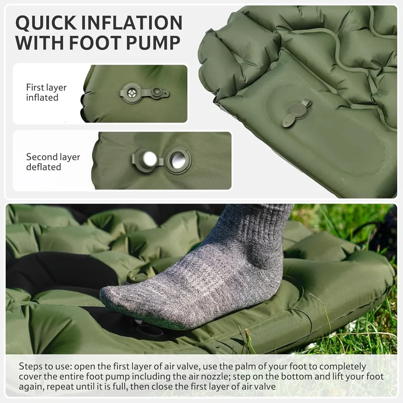 Matelas de Camping Gonflable Ultra-Léger