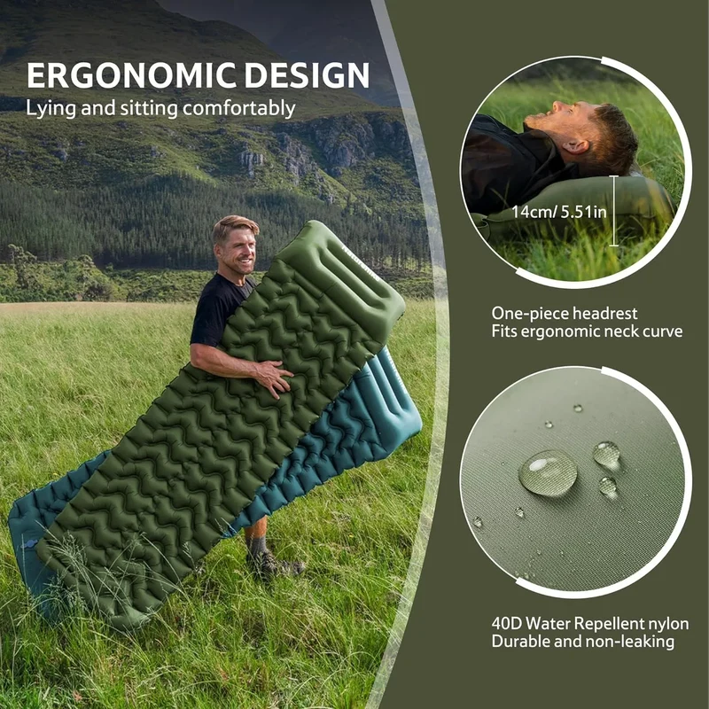 Matelas de Camping Gonflable Ultra-Léger
