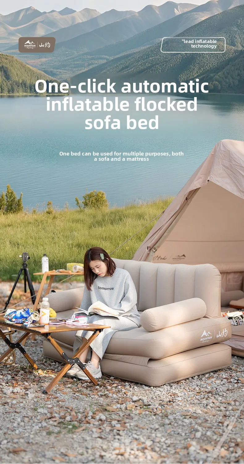 Matelas de Camping Gonflable Pliable Randonnée