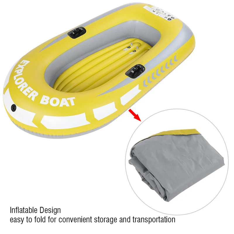 Bateau Gonflable Kayak Jaune Pêche