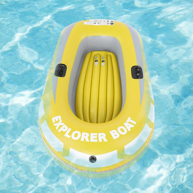 Bateau Gonflable Kayak Jaune Pêche