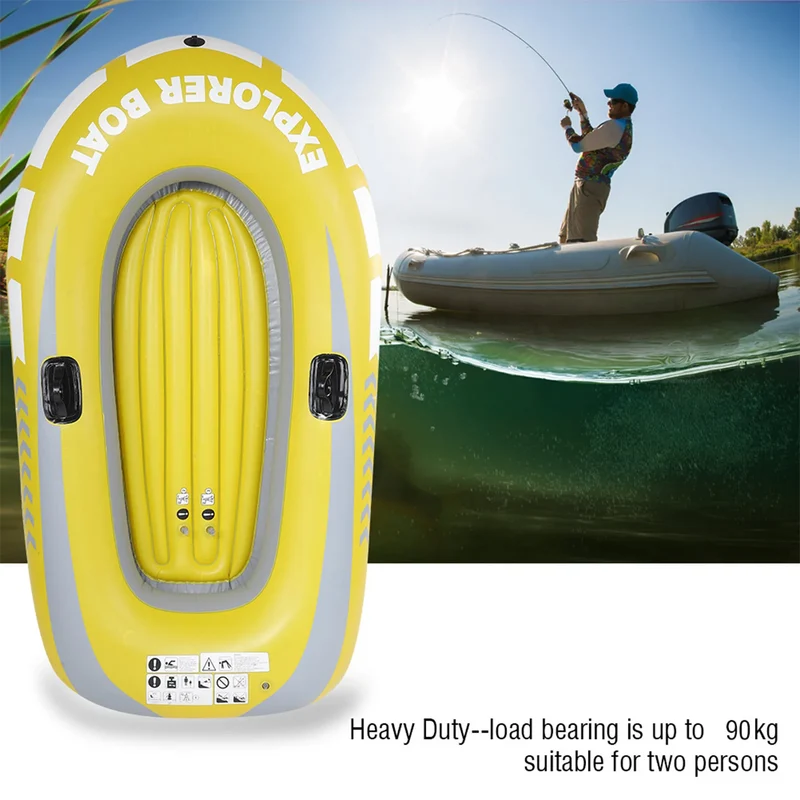 Bateau Gonflable Kayak Jaune Pêche