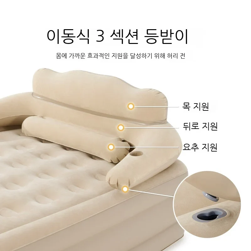 Matelas de Camping Gonflable Dossier