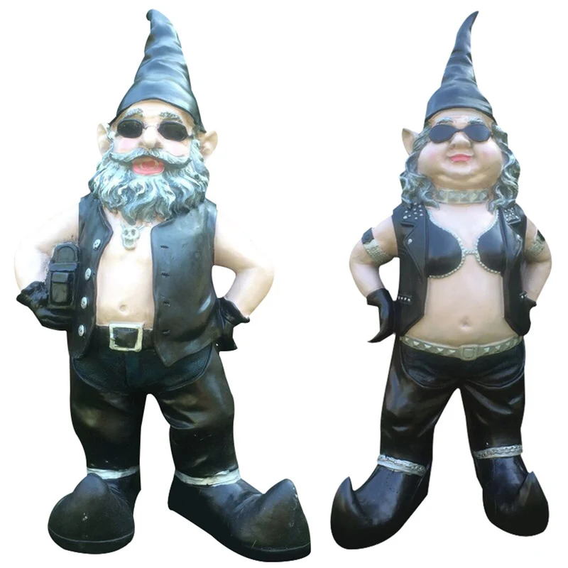 Nain de Jardin Biker Couple