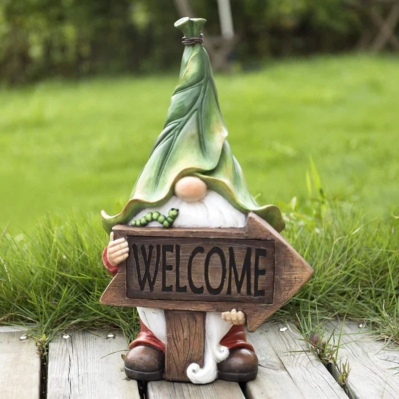 Nain de Jardin Bienvenue Lumière
