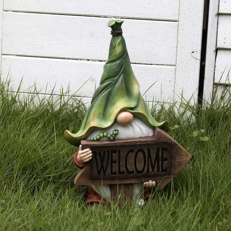 Nain de Jardin Bienvenue Lumière