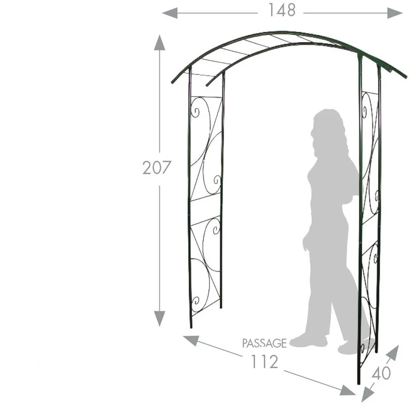 Arche de Jardin Métallique