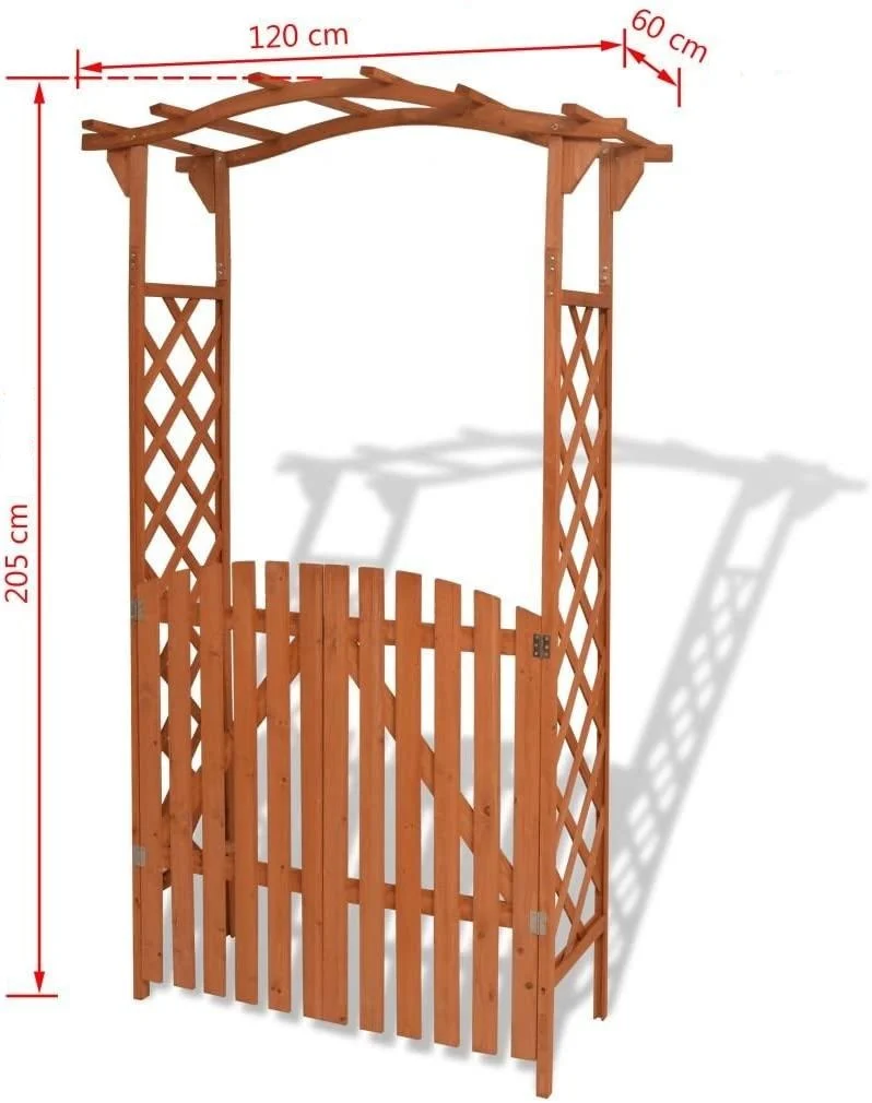 Arche d'Entrée de Jardin en Bois