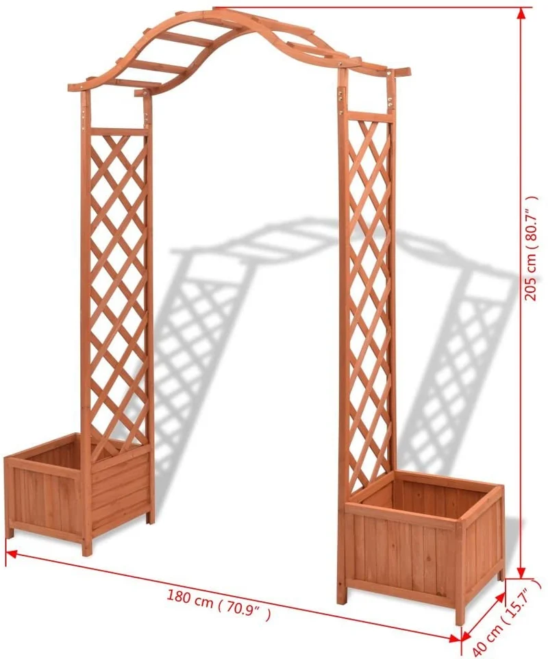 Arche de Jardin en Bois pour Plantes Grimpantes