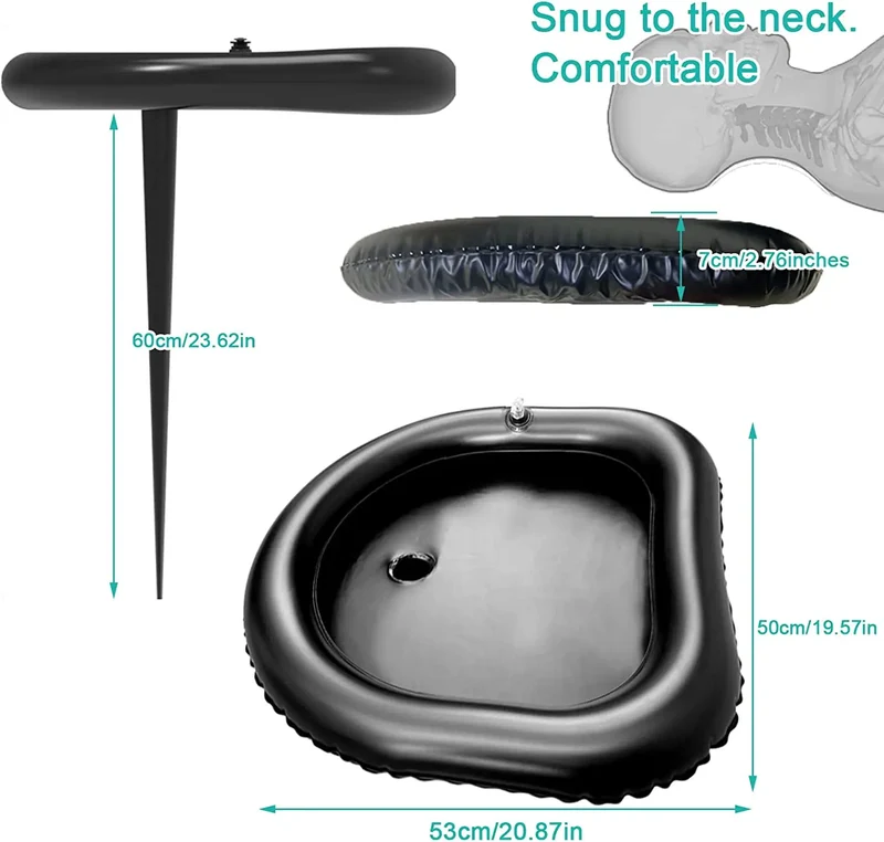 Bassin de Shampoing Gonflable Portable