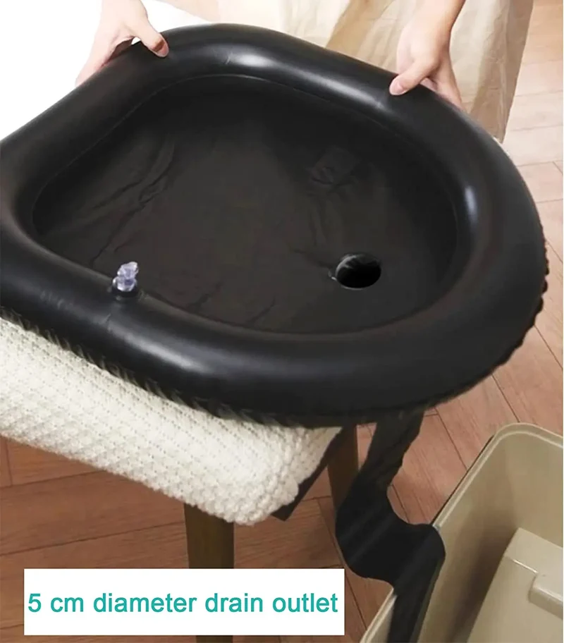 Bassin de Shampoing Gonflable Portable