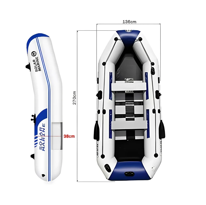 Bateau Gonflable Pêche PVC 4 Personnes