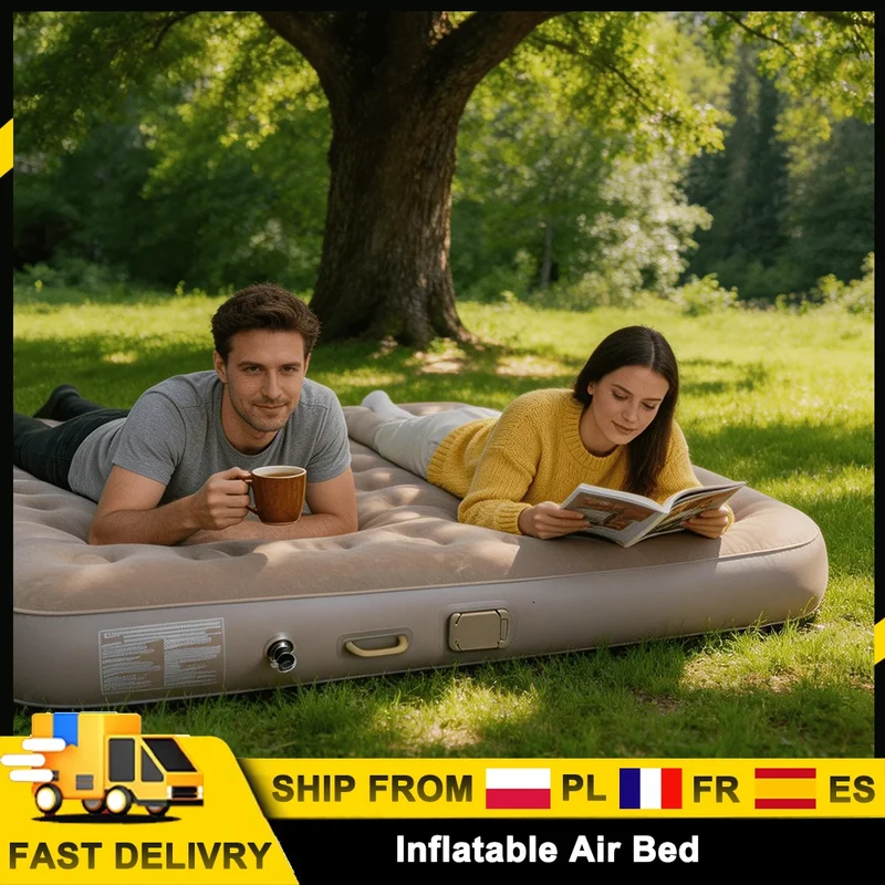 Matelas de Camping Gonflable Pompe LED