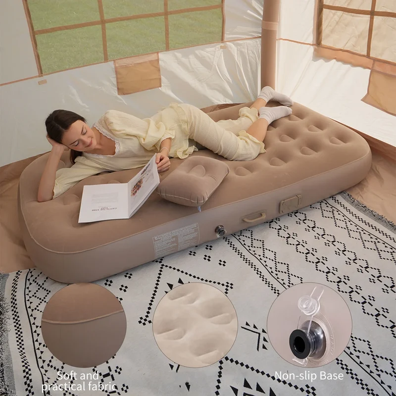 Matelas de Camping Gonflable Pompe LED