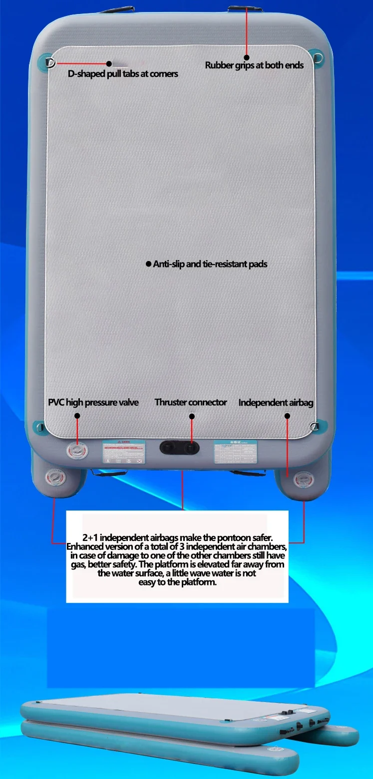 Plateforme Flottante Gonflable Pêche Modulable