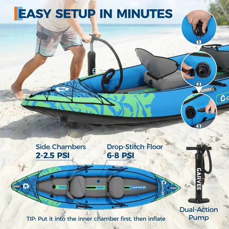 Bateau Gonflable Kayak Confort Duo