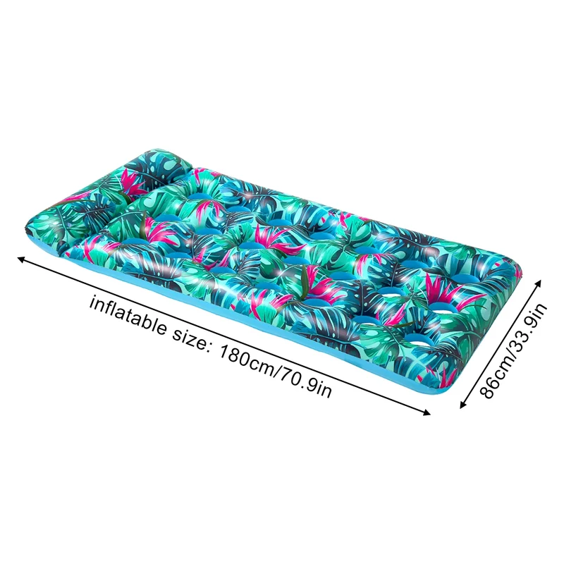 Matelas Gonflable Feuille Tropicale XXL