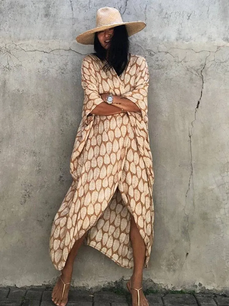 Tie Dye Kimono Beach Dress for Women - Summer Beachwear Outfits