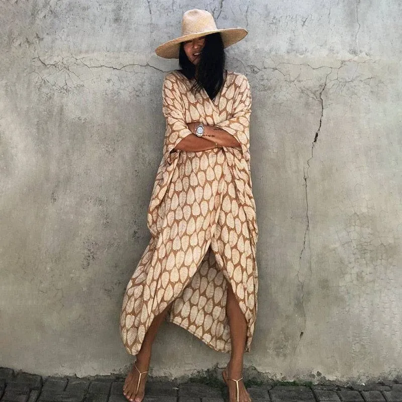 Tie Dye Kimono Beach Dress for Women - Summer Beachwear Outfits