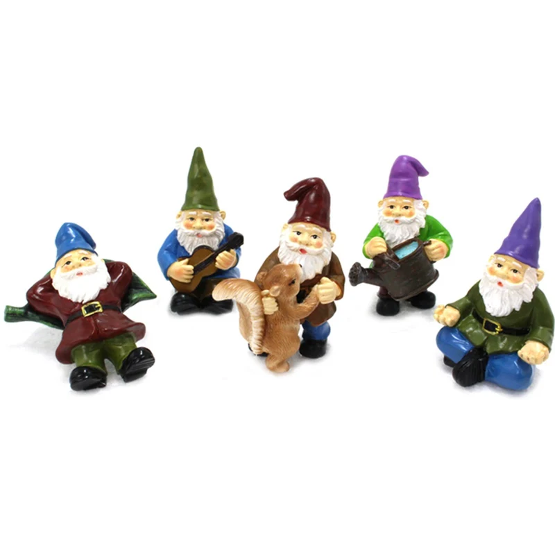Lot de Mini Nain de Jardin