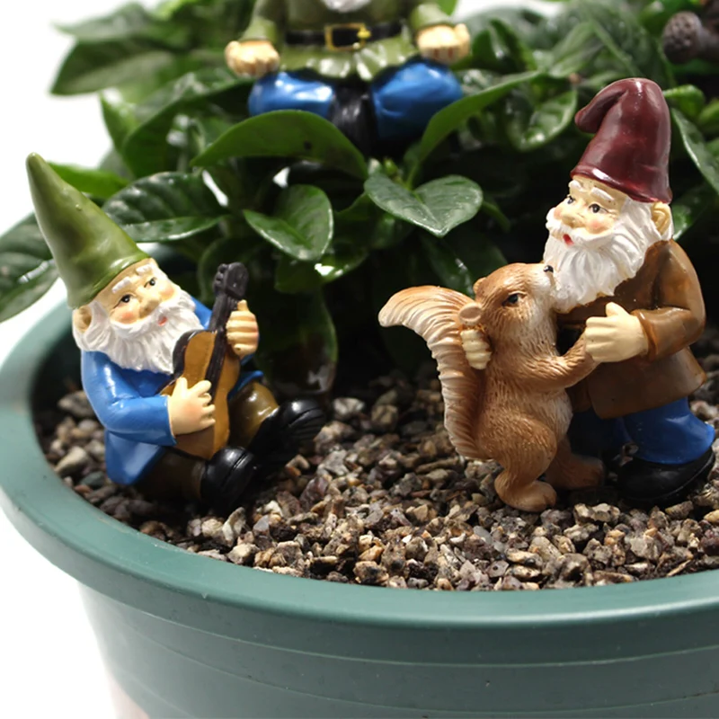 Lot de Mini Nain de Jardin