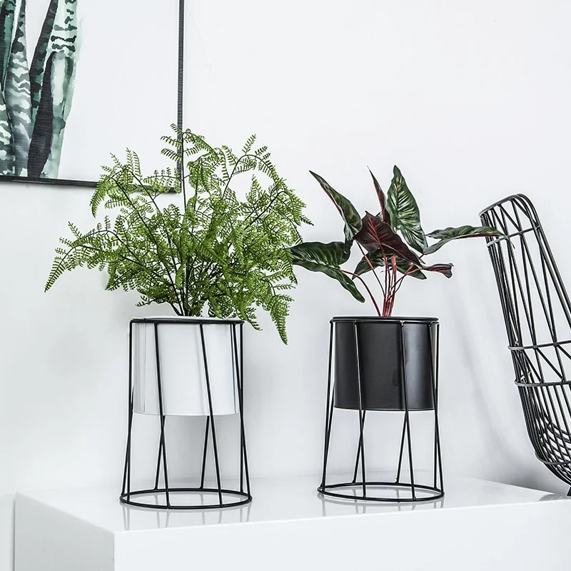 Porte Plante Noir