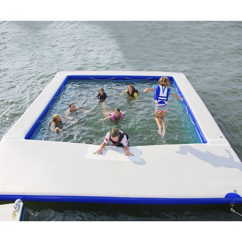 Plateforme Flottante Gonflable Filet Sécurité